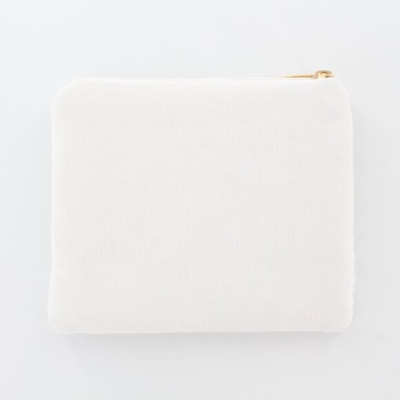 New KAY LEE NY Beaded White/Gold BRIDE Coin Purse/Makeup Bag ❤️Made in India❤️ - Picture 2 of 2